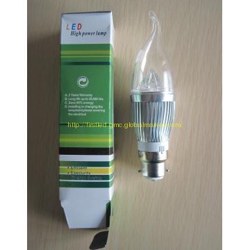 3w led candle light bulbs,E14,E27,B22,Bridgelux chip,ultra bright