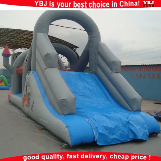 customized inflatable castle slide obstacle of sale