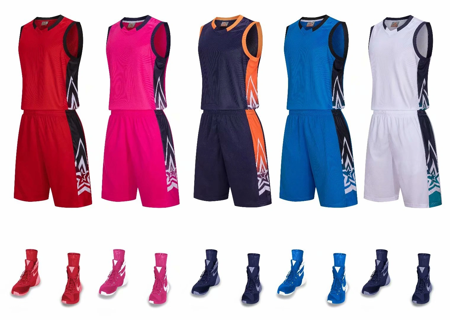 Custom Basketball Shirt Sublimation Basketball Uniform Sets