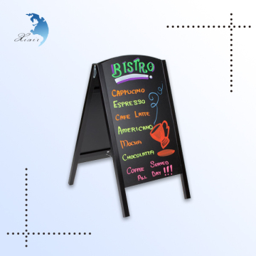multifunctional wood stand custom shaped chalkboard frame