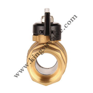 Butterfly brass ball valve