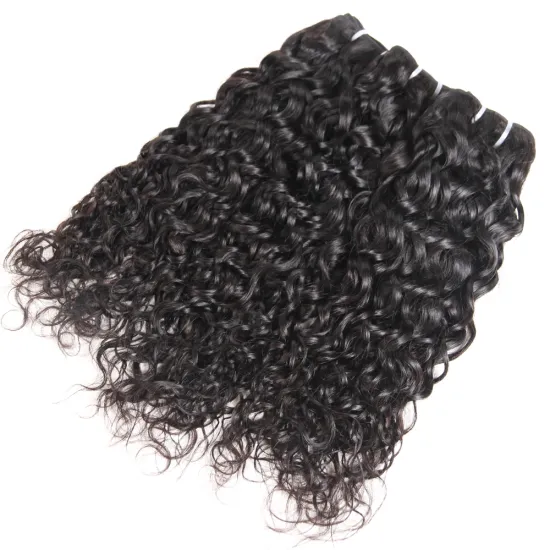 Indian Hair Vendor Wholesale 12A Virgin Unprocessed Hair Water Wave Human Hair Weave Bundles