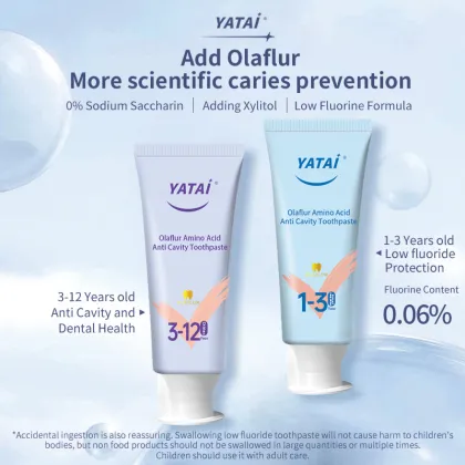 Dental Oral Care Fresh White Toothpaste for Whitening Removing Stains Anti Cavity Toothpaste for Kids