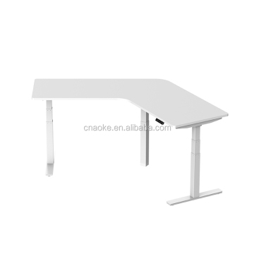 Modern Adjustable L-Shaped Desk for Home Office, Study, School, and Studio: Stand-Up Work Furniture