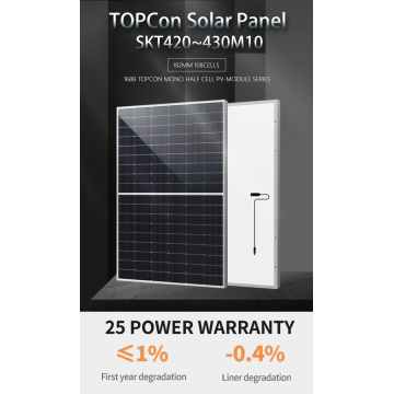 Modulo solare TopCon da 430W per auto coperto solare