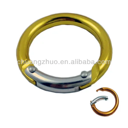 Fashion huge carabiner,aluminum carabiner clip,round carabiner