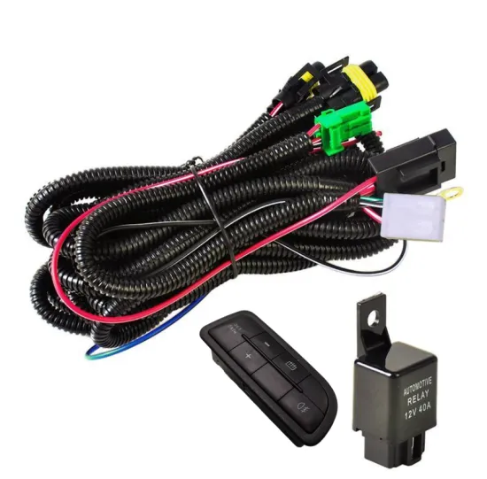 12V 40A LED Fog Light Wiring Harness with Relay for FIAT SIENA/PUNTO/UNO
