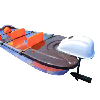 KidDouble Touring Blue Ocean Plastic Fishing Kayak