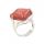 Anillo de rectángulo de piedra natural Anillo de boda hecho a mano Anillo de boda de cristal para mujeres aniversario