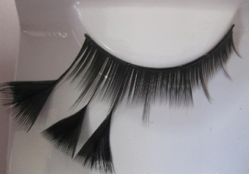 Schwarze Feder falsche Wimpern