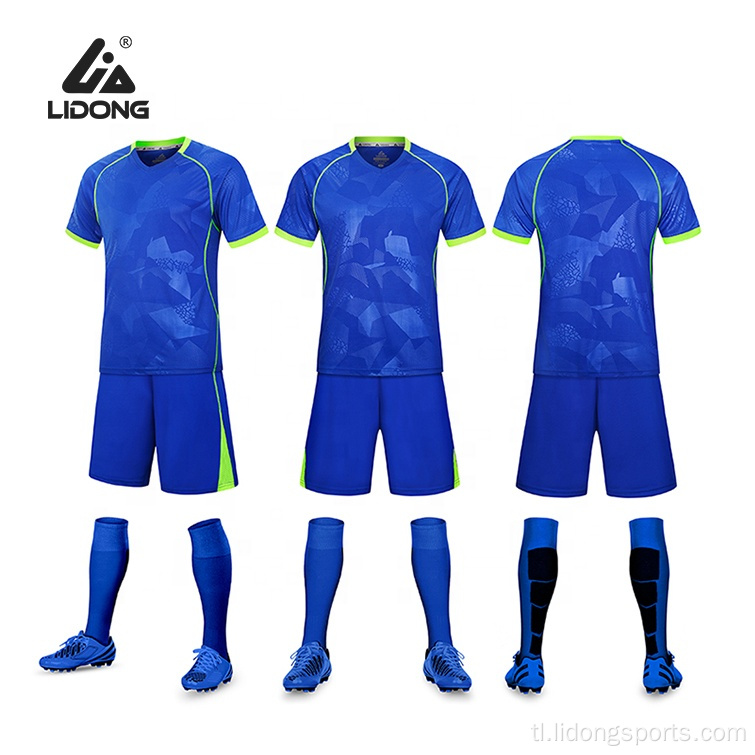 Intsik Pabrika Idisenyo ang Iyong Sariling Brand Soccer Jersey Soccer L Shirt Para sa Kids Women Men