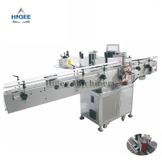 High-Accuracy Automatic Round Bottle Labeling Machine for Single or Double Labels