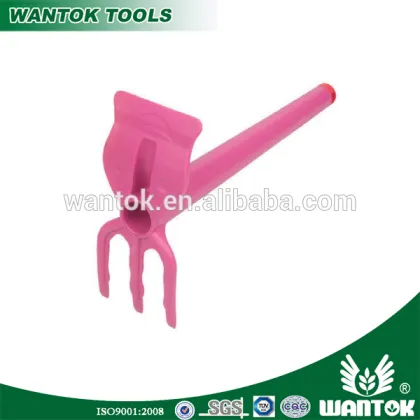 Cartoon two used hoe/plastic garden tool
