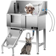 Pet Grooming Bath Tub Professional Stainless Steel Dog Bathing Station Manufactory