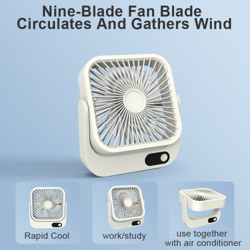 New USB Rechargeable Table Mini Electric Desk Fan