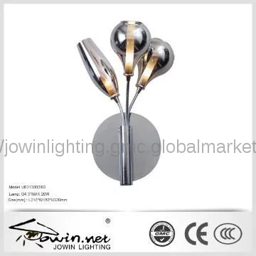 Chrome Glass Wall Light