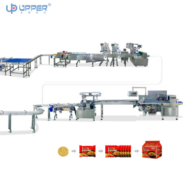 Automatic Instant Noodle Packaging Line with Metal Detector