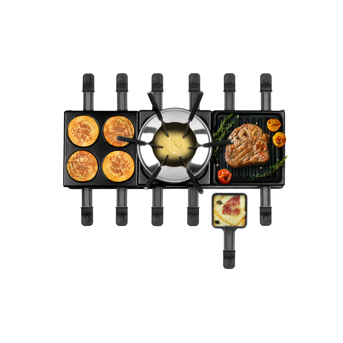 3 In 1 Electric Raclette And Fondue Set