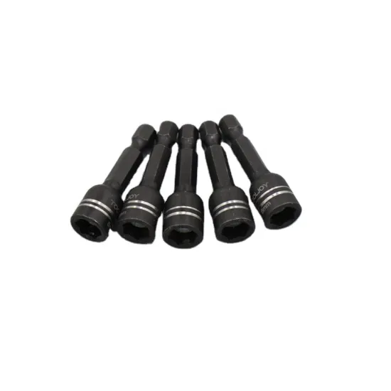 1/4" Hex Shank Long Drive Socket Bit Holder with 5-19mm Deep Magnetic Nut Driver