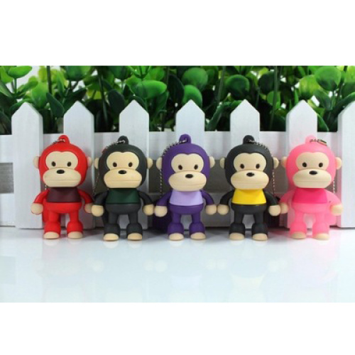 Custom Pvc Usb Cartoon Lovely Monkey USB Flash Drive Factory