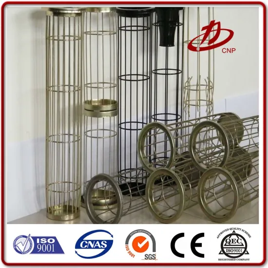 In dust collector organosilicone stainless steel filter bag cage
