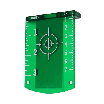 Magnetic Floor Laser Target Plate and Stand for Green/Red Laser Level - 11.5cm x 7.4cm