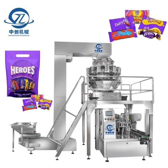 Automatic Rotary Zipper Bag Pouch Packing Machine for Bulk Candy and Snacks