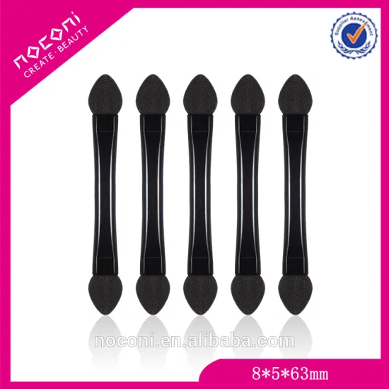 Portable design plastic handle replaceble sponge Tip applicator/eye liner makeup brush
