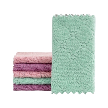Coral Fleece Double-Sided Microfiber Oil Washing Cloth
