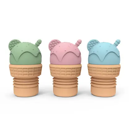 Ice Cream Silicone Bath Toy Baby Water Sprinkler