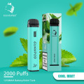 Gunnpod 2000 퍼프 1250mAh 배터리가있는 일회용 vape