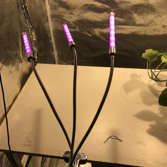 Triple Head led Grow Light 27W 54LEDs Plant Grow Lamp with Flexible 360 Degree Gooseneck