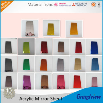 3mm colored acrylic mirror sheet wall decals