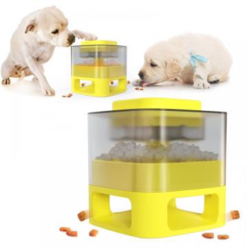 square pet fun feeder for dog