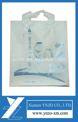 Plastic Material and Flexiloop Handle Sealing & Handle printed poly bags