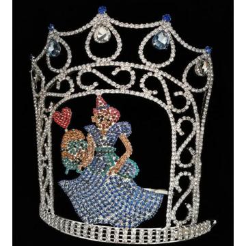 Princesa al por mayor personalizada coronas de princesa para niñas