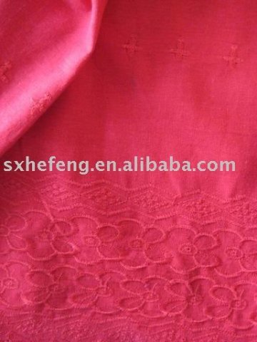 embroidered Linen/Rayon fabric soft linen rayon fabric