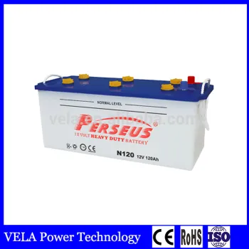 Top Selling Good Quality N120 12V120AH Dry Charged Lead Acid Car Battery