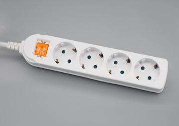 4-Outlet EU/Germany Standard Power Strip