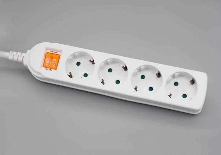 4-Outlet EU/ With children protection Standard Power Strip