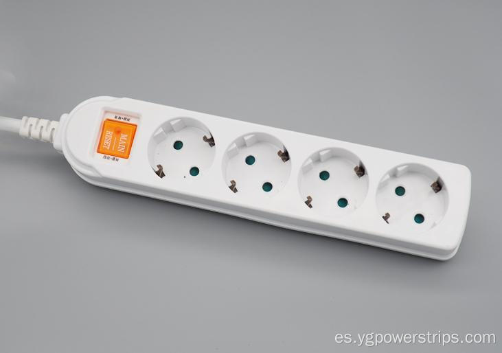 4 Outlet Eu/Alemania Standard Power Strip