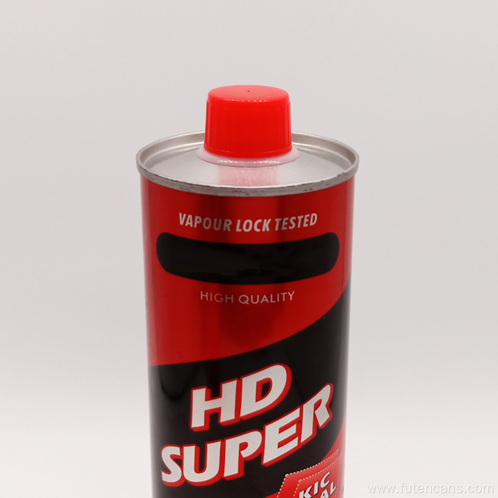 1L Round Fluid Tin Can with Conical Top