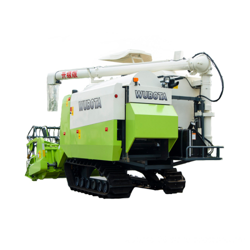 High Throughput Crawler Self-Propelled Combine Harvester for Mini Farming and Rice Harvesting