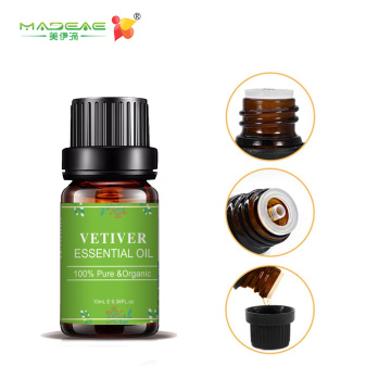 Vetiver de aromaterapia OEM Óleo essencial para a pele do difusor