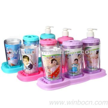 Cartoon household plastic bathroom sets DIY