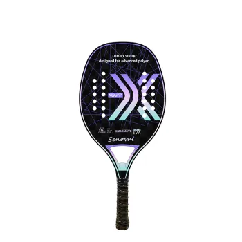 Custom Outdoor Padel Rackets: Carbon Fiber Glass Paddleballs and EVA Beach Tennis Racquets