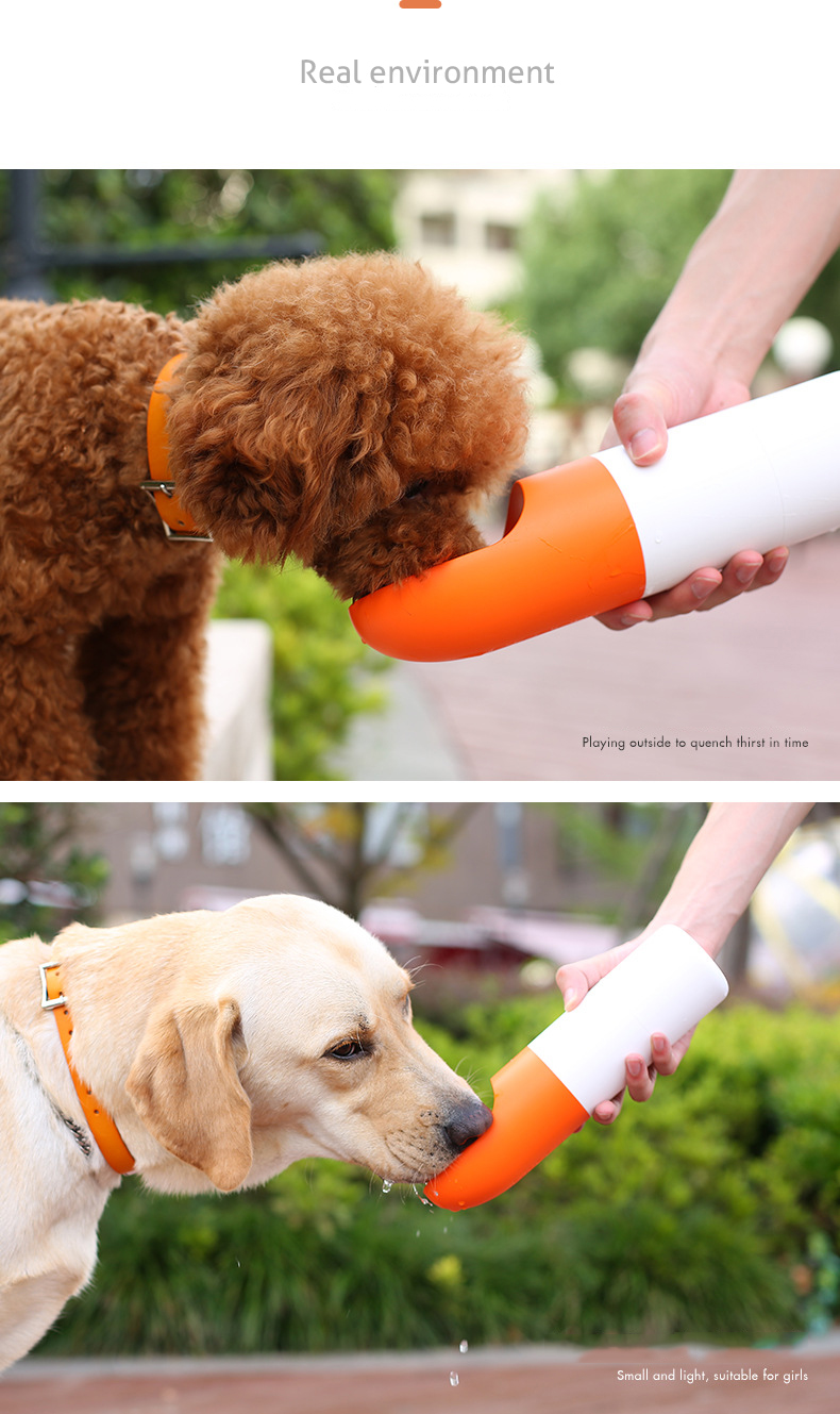 Moestar Rocket 270ml Portable Dog Water Bottle Fashion Pet Dog Travel Water Bottle Dispenser