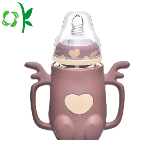 Silicone bé Feeding Bottle Bpa miễn phí bảo vệ tay áo