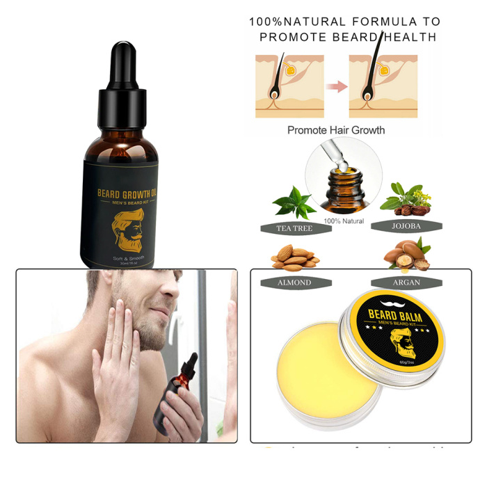Kit de crecimiento de barba de yanzisno1 para hombres