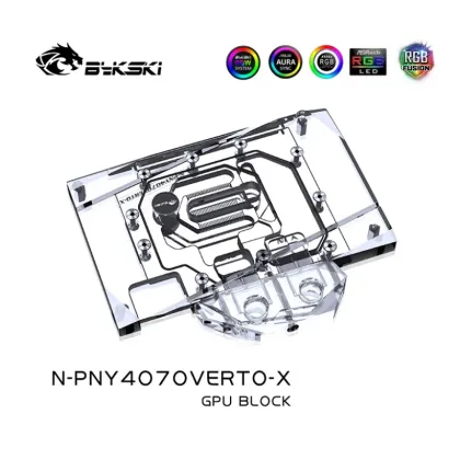 Bykski N-PNY4070VERTO-X 4070 Water Cooler for PNY RTX4070 GPU